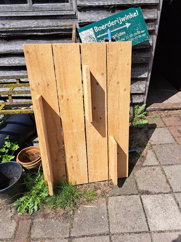 mooi steigerhouten wandrek te koop., Ophalen, Gebruikt