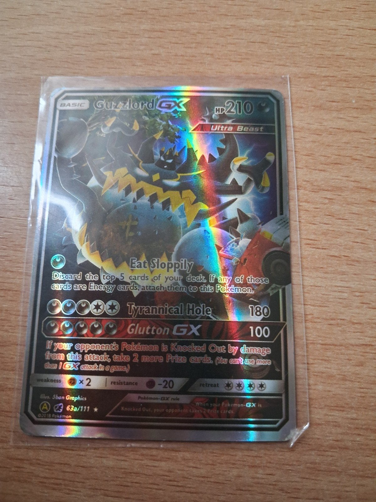 63a/111 Guzzlord gx ULTRA BEAST, Ophalen, Zo goed als nieuw, Losse kaart, Foil