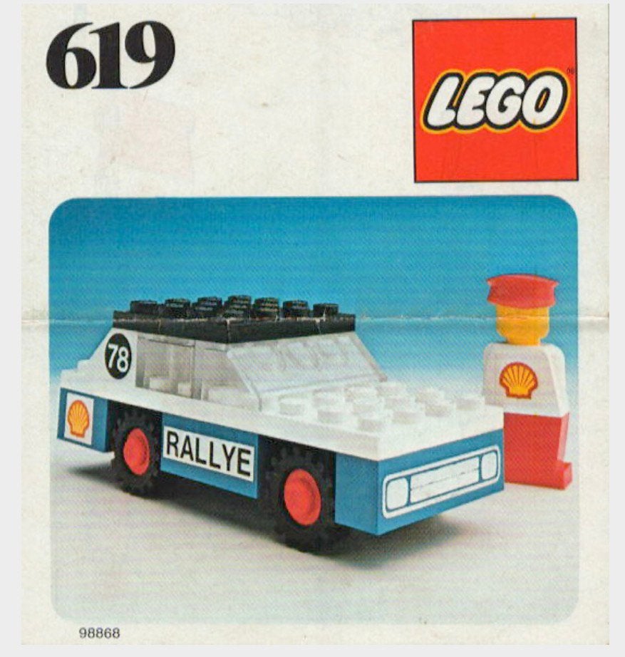 Lego 619 ~ Rally Car, Gebruikt, Overige thema's, Lego, Ophalen of Verzenden