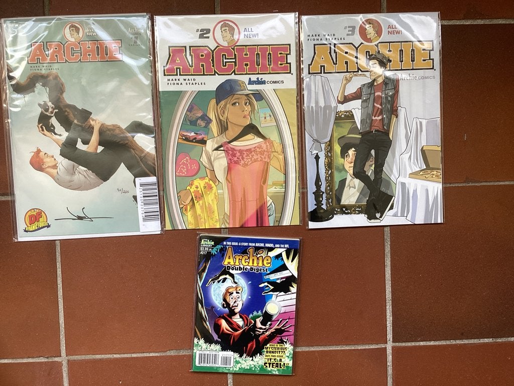 Archie 1 t/m 3 numbered 90/225 signed by Jae Lee+certificate, Meerdere comics, Ophalen of Verzenden, Zo goed als nieuw, Amerika