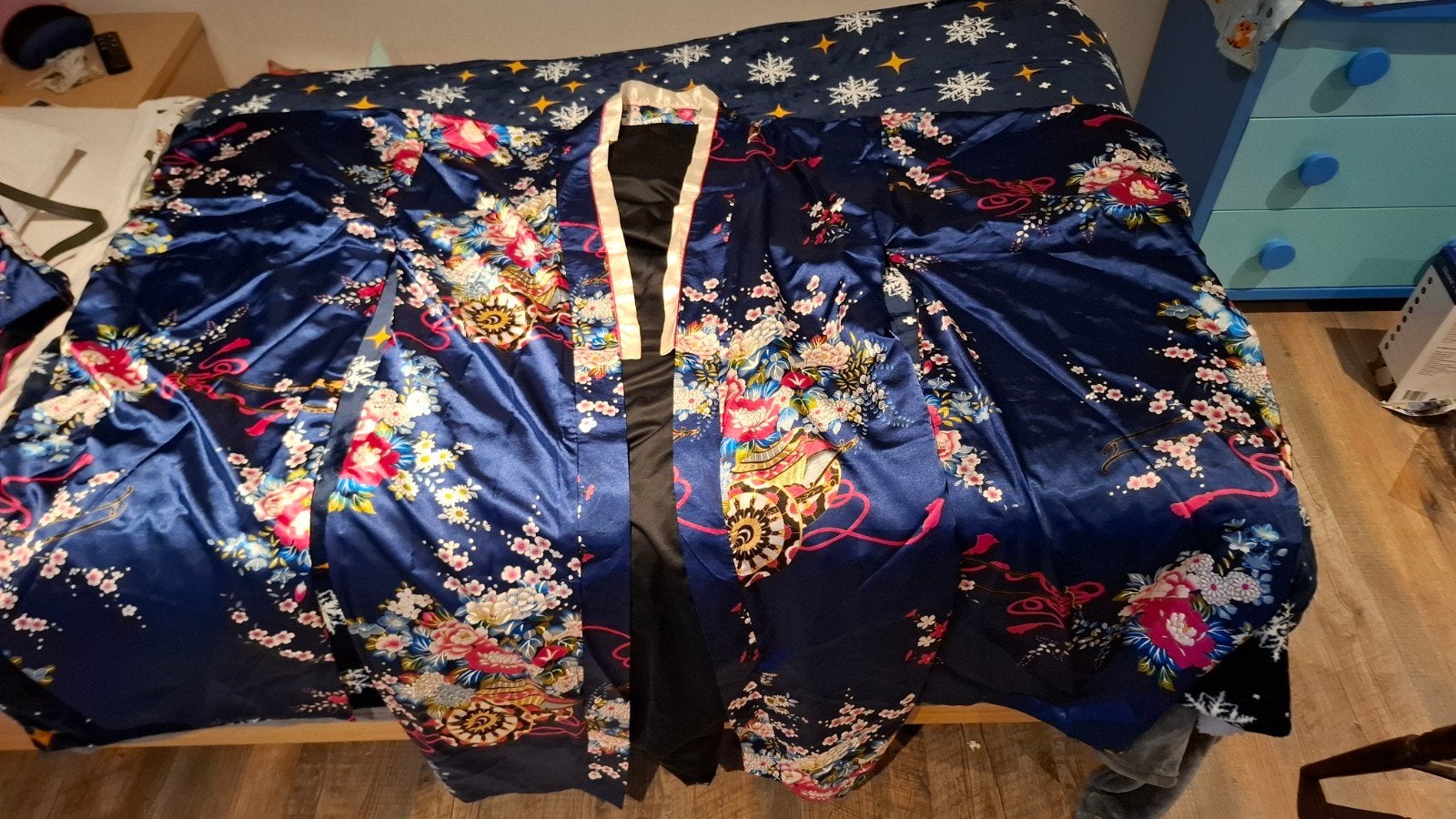 Japanse Geisha Jurk Kimono universele maat, Ophalen of Verzenden, Zo goed als nieuw, Maat 42/44 (L)