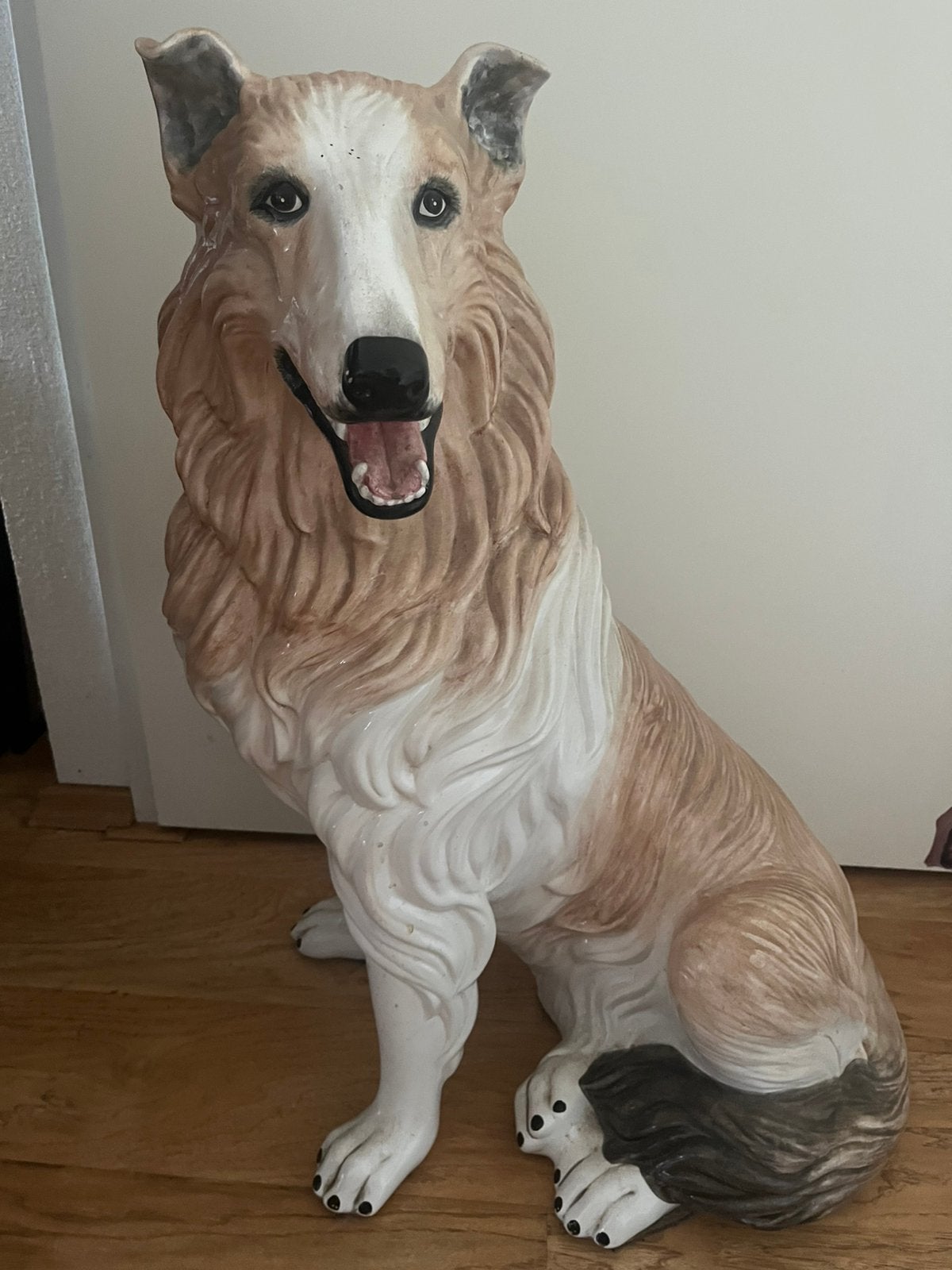 Groot hondenbeeld Schotse Collie, Ophalen of Verzenden, Zo goed als nieuw, Dier
