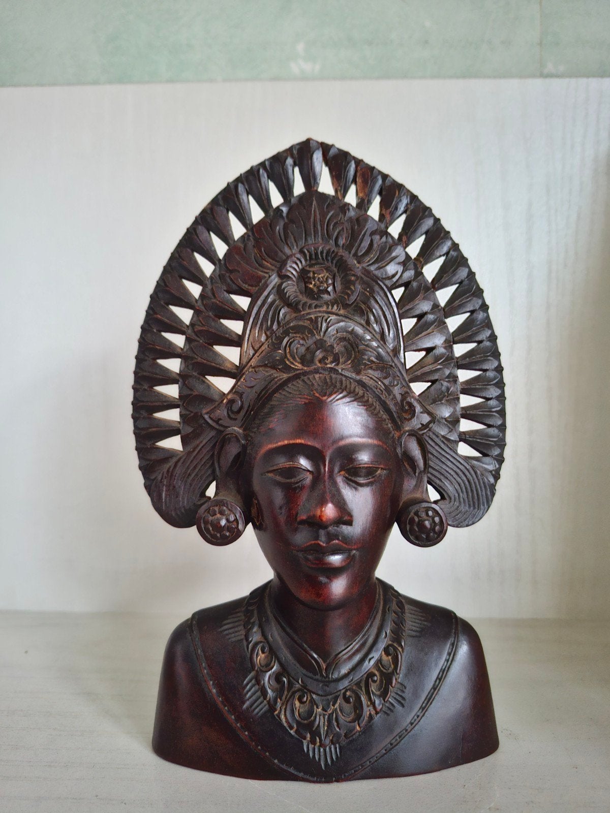 Oud klein voormaat buste Balinese Djanger danseres/jaren '50, Ophalen of Verzenden