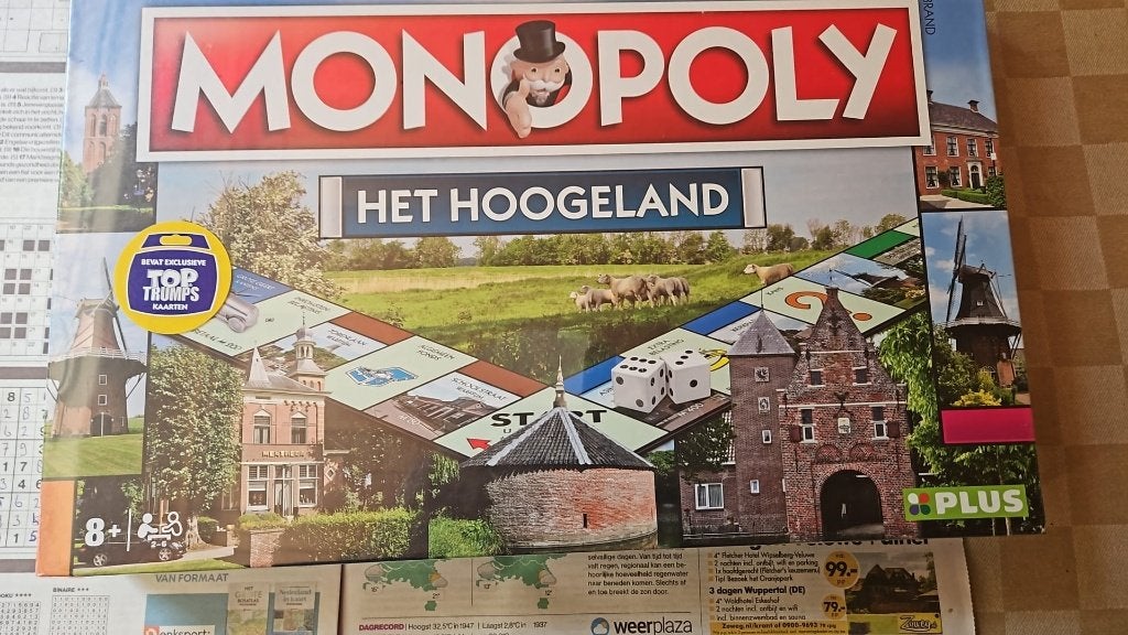 bordspel seal Monopoly Het Hoogeland Monopolie, Vijf spelers of meer, Ophalen of Verzenden, Nieuw, Monopoly