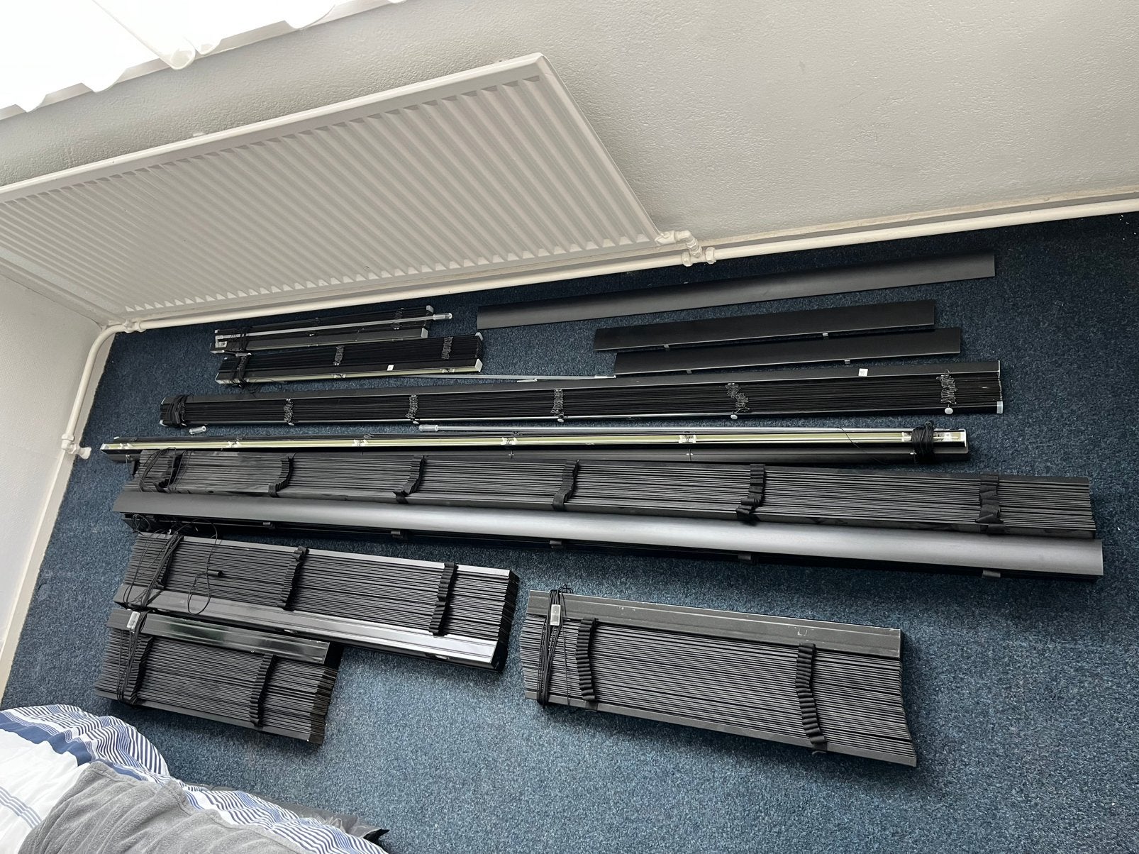 Houten + aluminium jaloezieën., Ophalen, Zo goed als nieuw, 150 tot 200 cm