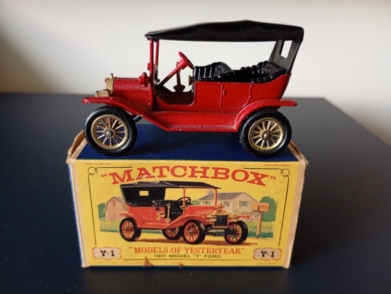 Matchbox Models of Yesteryear Y-1 1911 Model T Ford Nw Model, Ophalen of Verzenden, Zo goed als nieuw, Auto, Matchbox