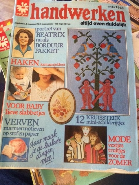 tijdschrift margriet handwerken (later steek) mei 1980, Ophalen of Verzenden, Gelezen, Damesbladen