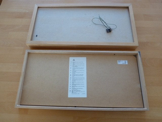 2 houten schilderijlijsten, Ophalen, Gebruikt, Glas