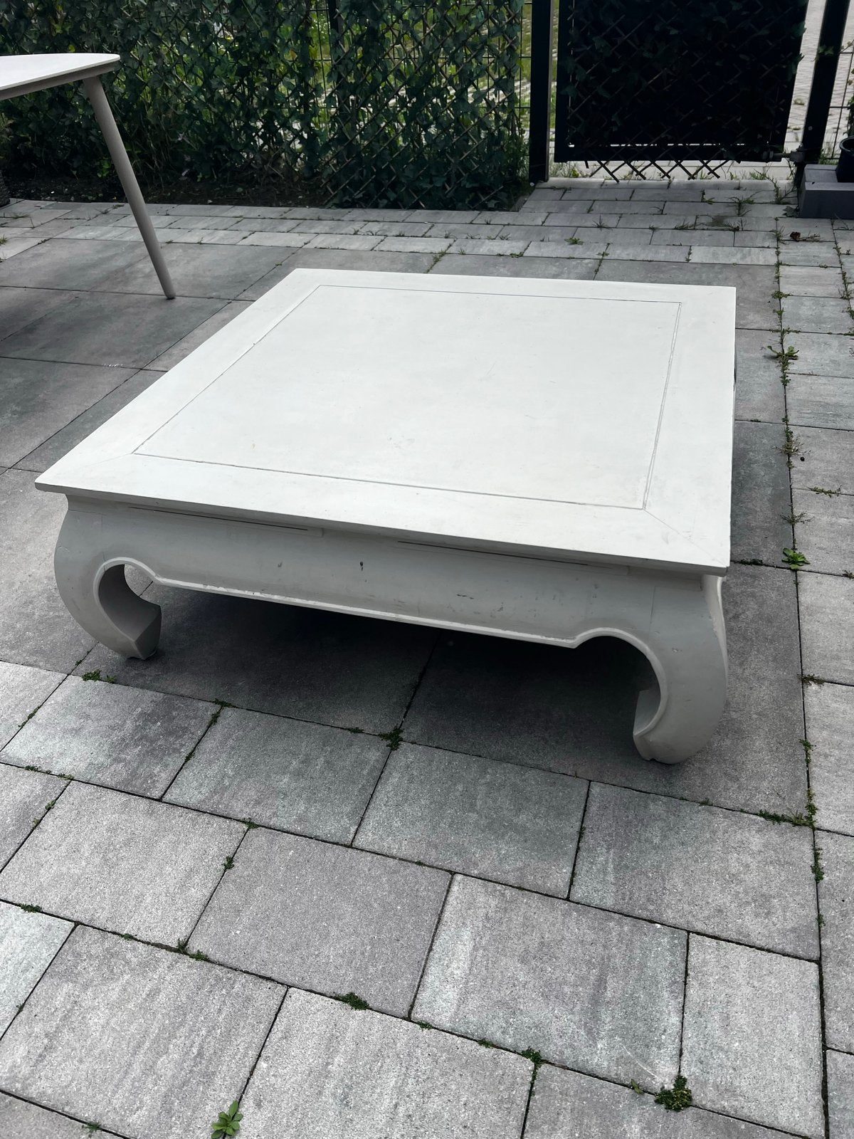 Vierkante opium salontafel 1m x 1m, Huis en Inrichting, Tafels | Salontafels, Ophalen, Gebruikt, Vierkant, 50 tot 100 cm