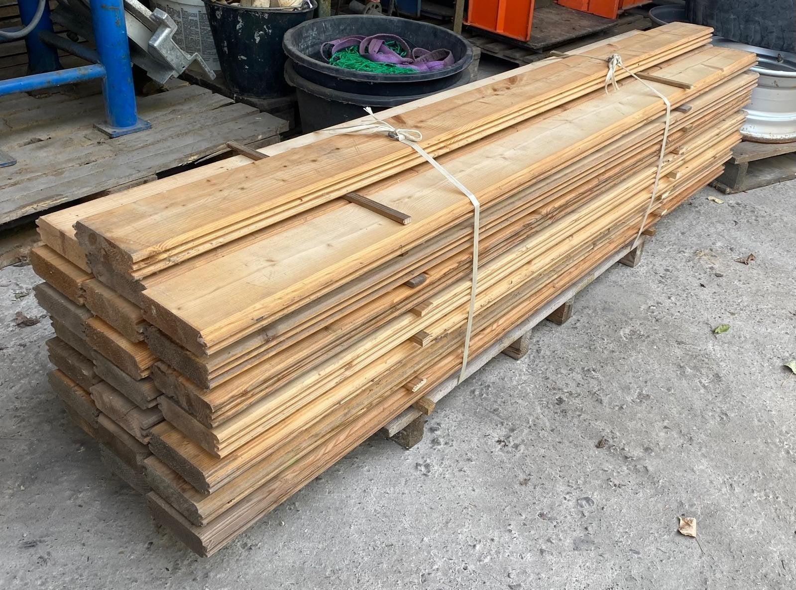 22x NIEUW blokhut planken hout schuur tuinhuis, Tuin en Terras, Tuinhuizen, Ophalen, Nieuw