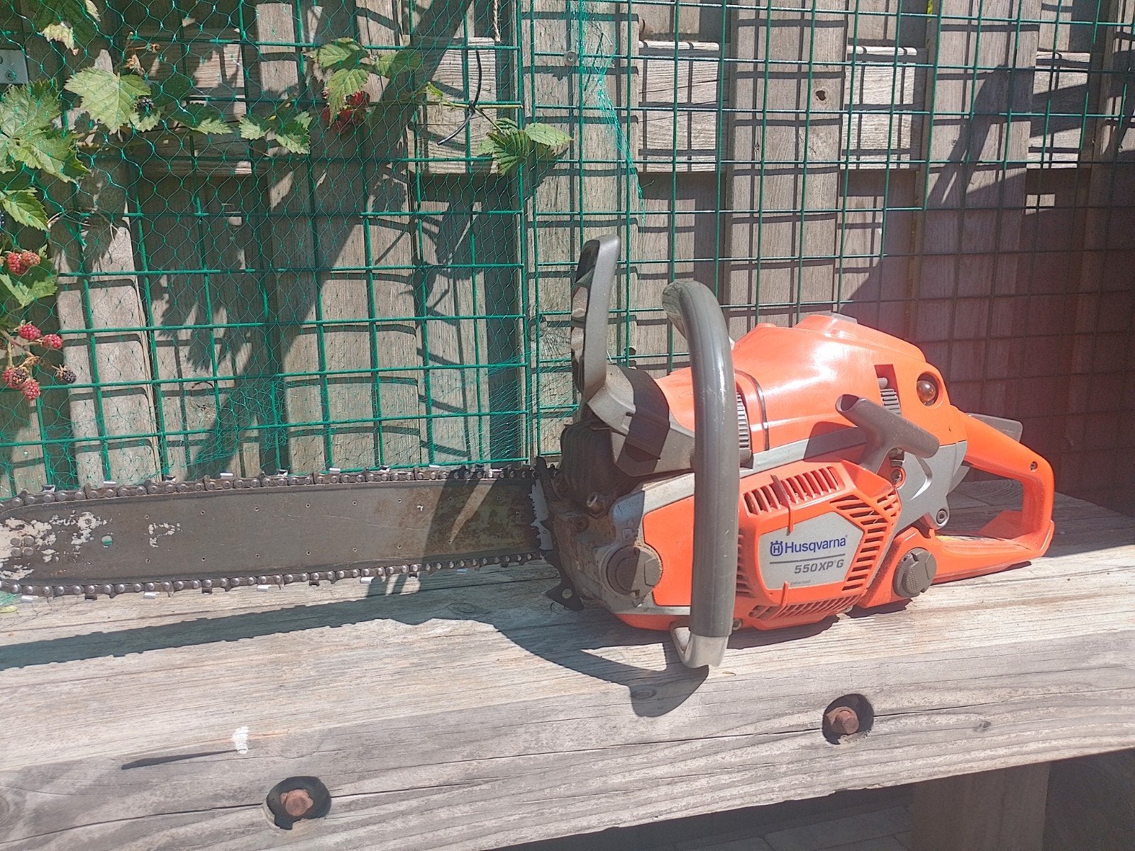 Husqvarna 550 XPG Kettingzaag - Professionele Kwaliteit, Doe-het-zelf en Verbouw, Ophalen, Gebruikt, 70 mm of meer, Kettingzaag