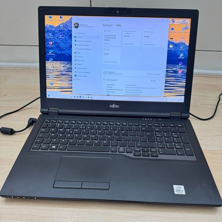 Fujitsu Lifebook E557 - i7, 16GB RAM, 512GB SSD, 15.6 inch, Gebruikt, 2 tot 3 Ghz, Ophalen of Verzenden, SSD