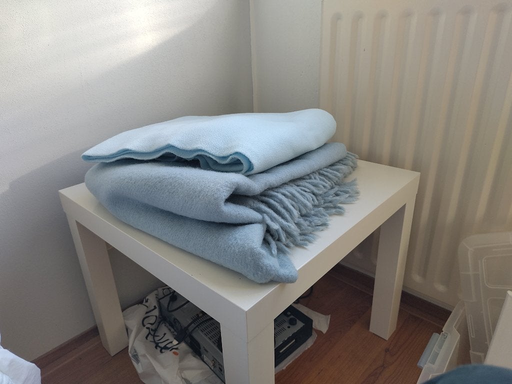 Fleece dekens/sprei/handschoenen, Ophalen, Meerkleurig, Tweepersoons, Zo goed als nieuw