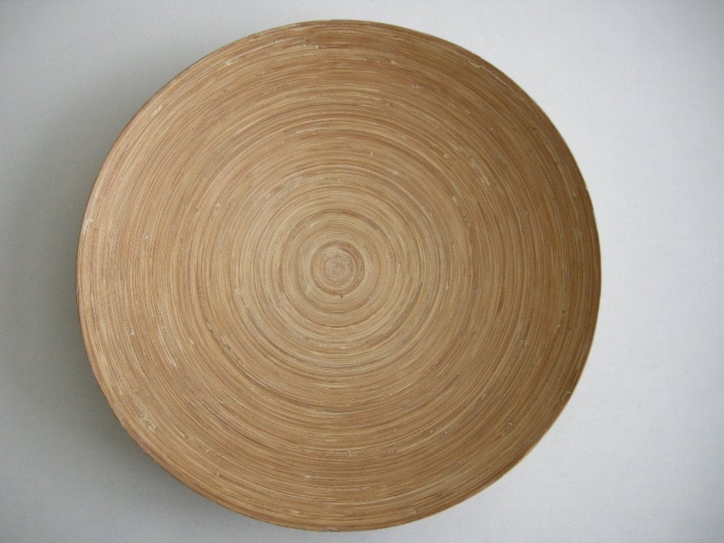 Grote rotan schaal Ikea / 60cm - zgan, Ophalen, Zo goed als nieuw, Rond, Riet