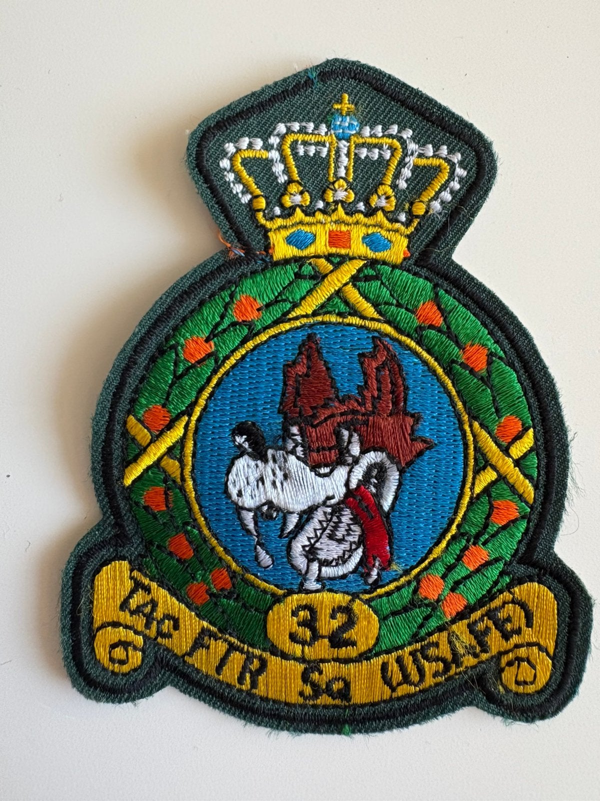 USAF 32nd Tactical Fighter Squadron patch, Ophalen of Verzenden, Luchtmacht, Amerika, Embleem of Badge