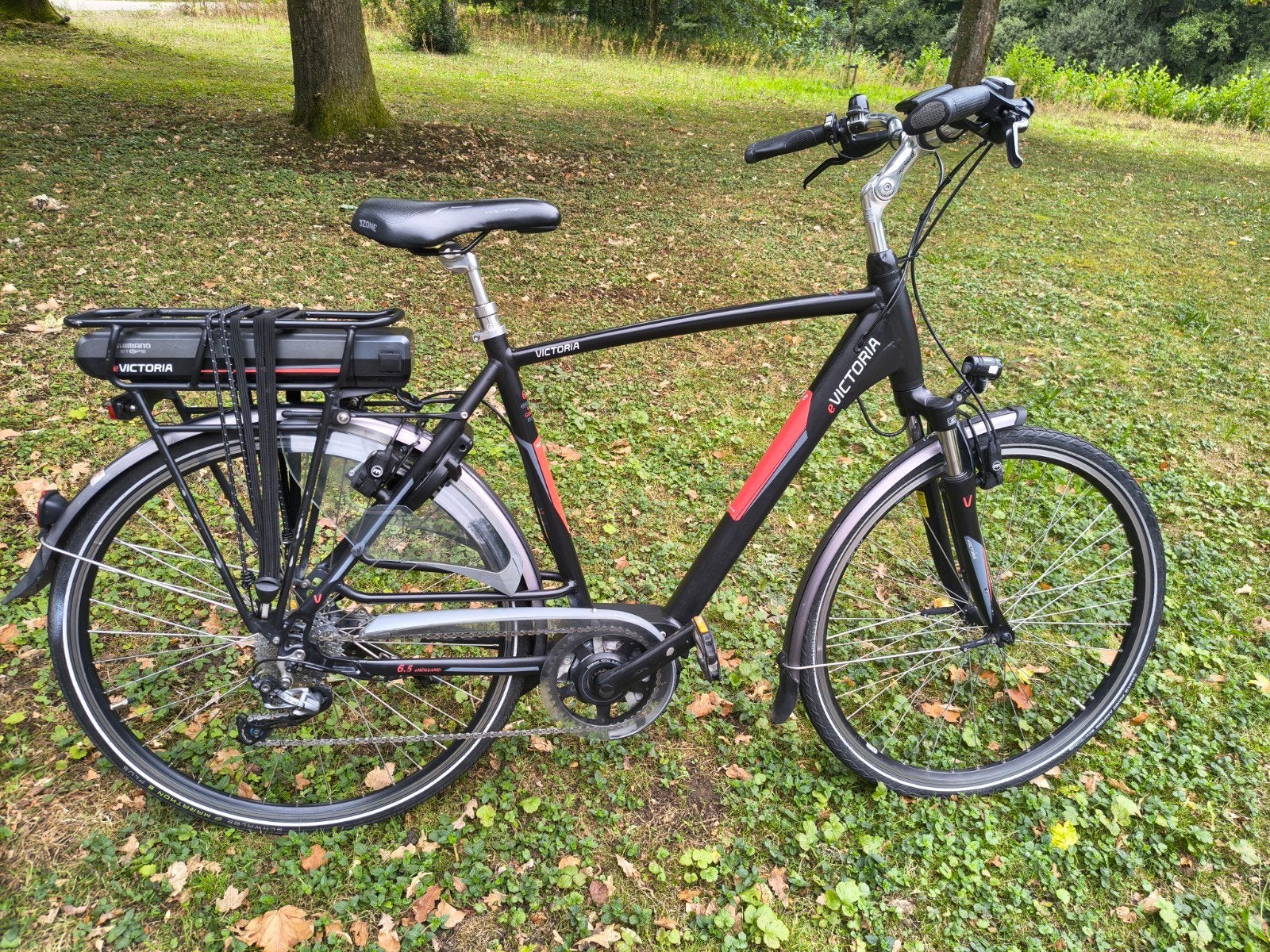 Victoria 6.5 e-Bike met Shimano Steps middenmotor, Fietsen en Brommers, Elektrische fietsen, Zo goed als nieuw, 50 km per accu of meer