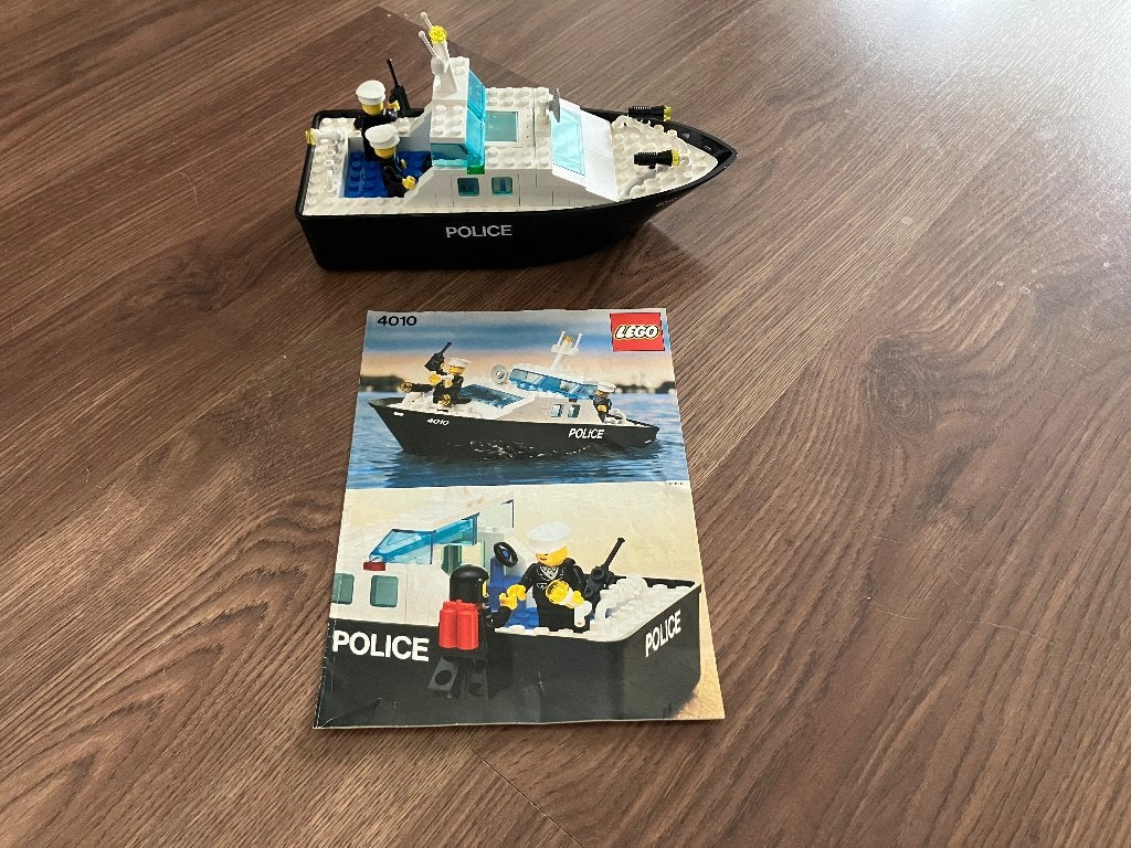 4010 Lego politieboot, Compleet, City, Lego, Ophalen of Verzenden