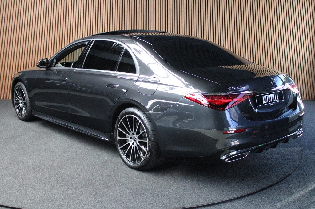 Mercedes-Benz S-Klasse 580 e Lang AMG Line Full options! BTW, Automaat, Achterwielaandrijving, Gebruikt, Zwart