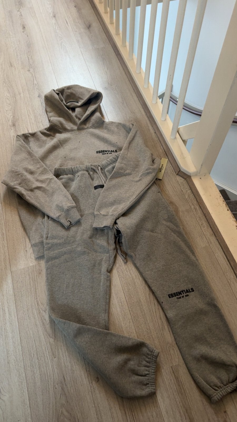 Essentials Fear of God Hoodie & Jogger Set - Donkergrijs, Kleding | Heren, Ophalen of Verzenden, Zo goed als nieuw, Maat 48/50 (M)