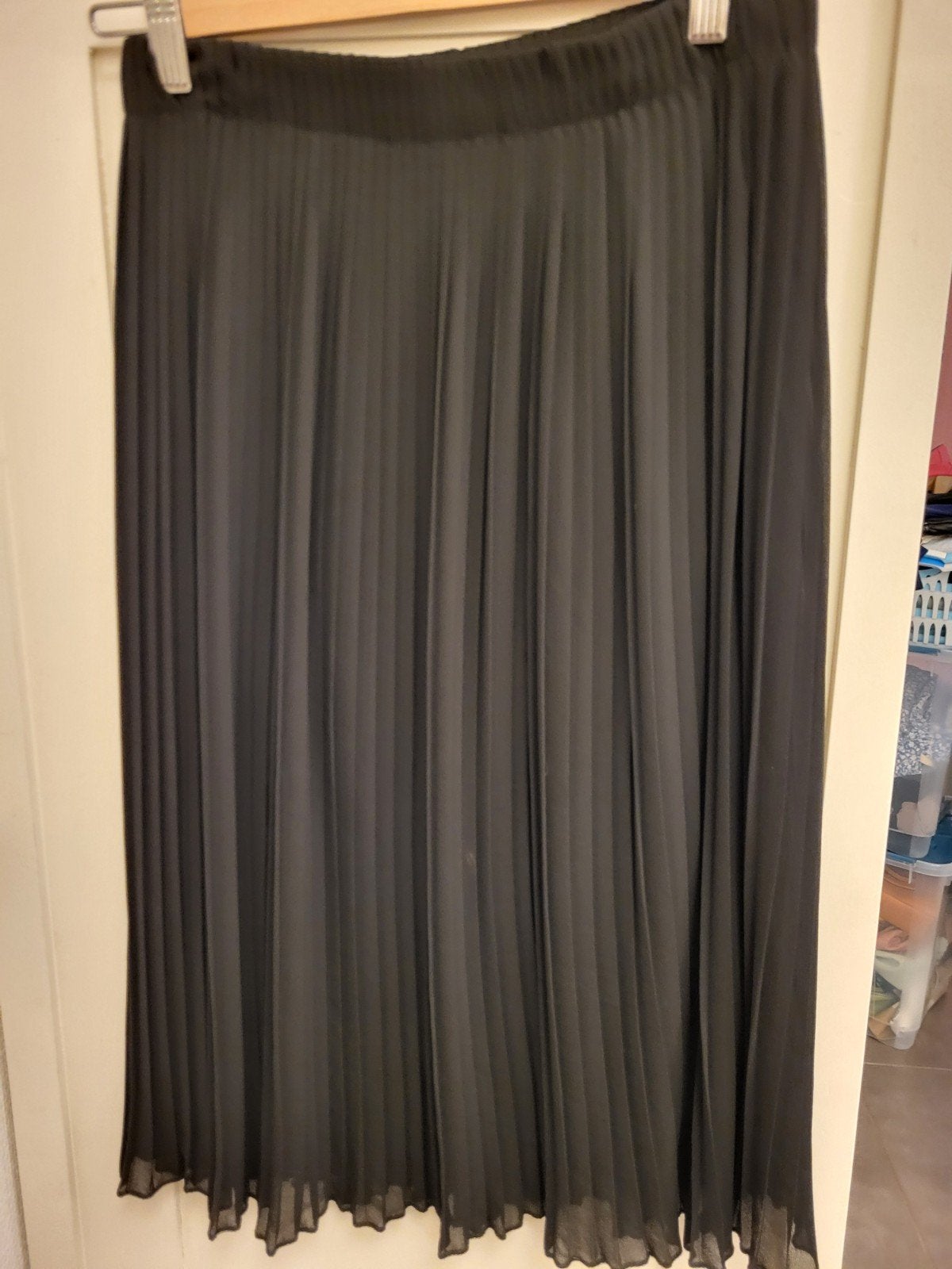 Plissé rok maat L, Kleding | Dames, Rokken, Maat 38/40 (M), Verzenden, Zwart, Zo goed als nieuw