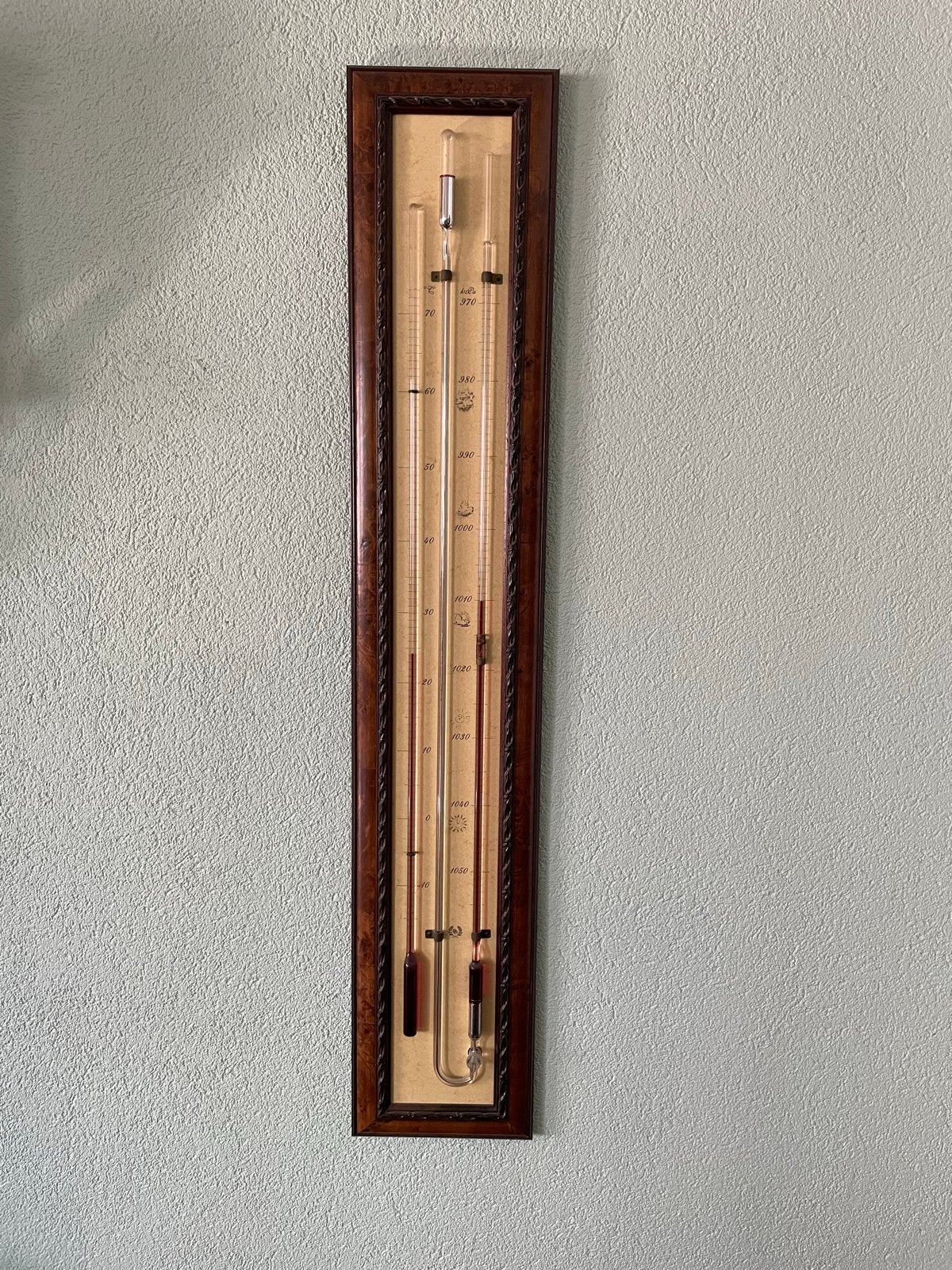 Dennis Dingens Eco-Celli Contrabarometer van Mahoniehout, Ophalen, Gebruikt, Barometer
