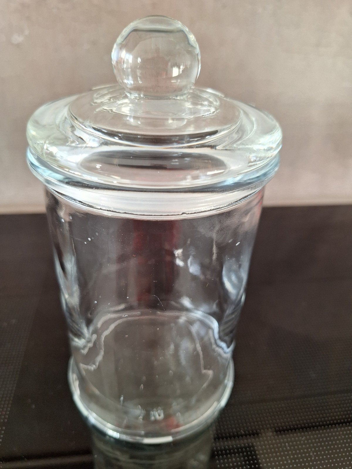 Glazen Pot met Deksel, Huis en Inrichting, Woonaccessoires | Stolpen, Ophalen of Verzenden, Zo goed als nieuw