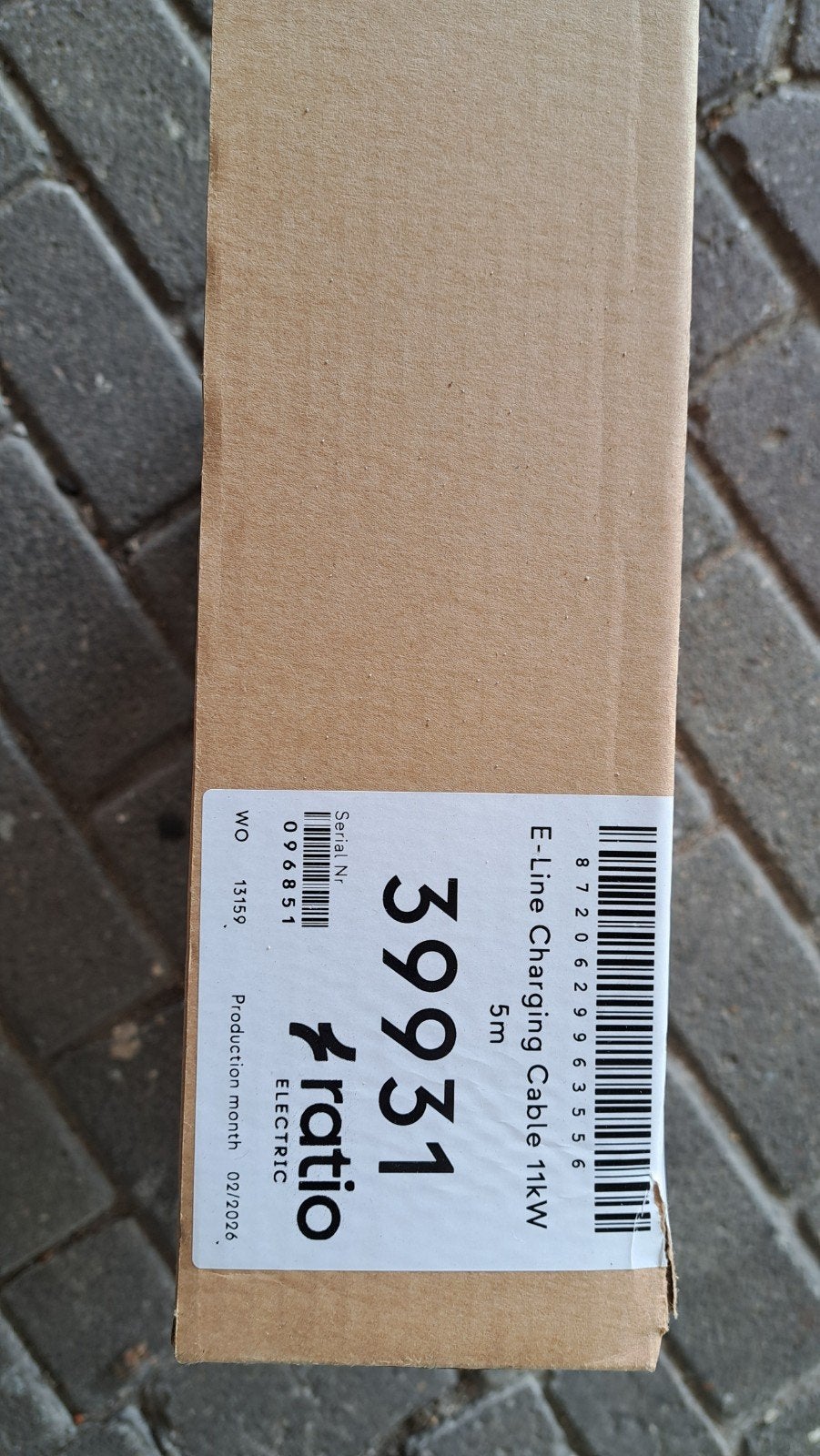 Nieuwe Ratio 5m 11kW Laadkabel voor Elektrische Auto, Ophalen of Verzenden, Nieuw
