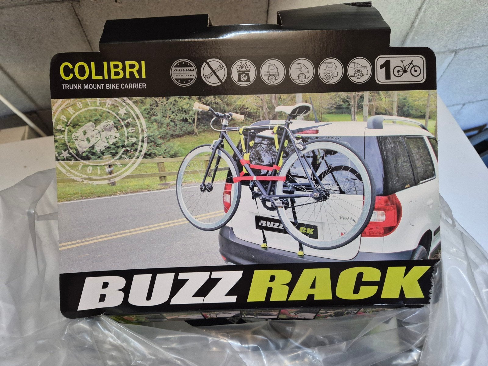 Buzz Rack Colibri Achterklep Fietsendrager - Nieuw, Ophalen of Verzenden, 1 fiets, Nieuw, Achterklepdrager
