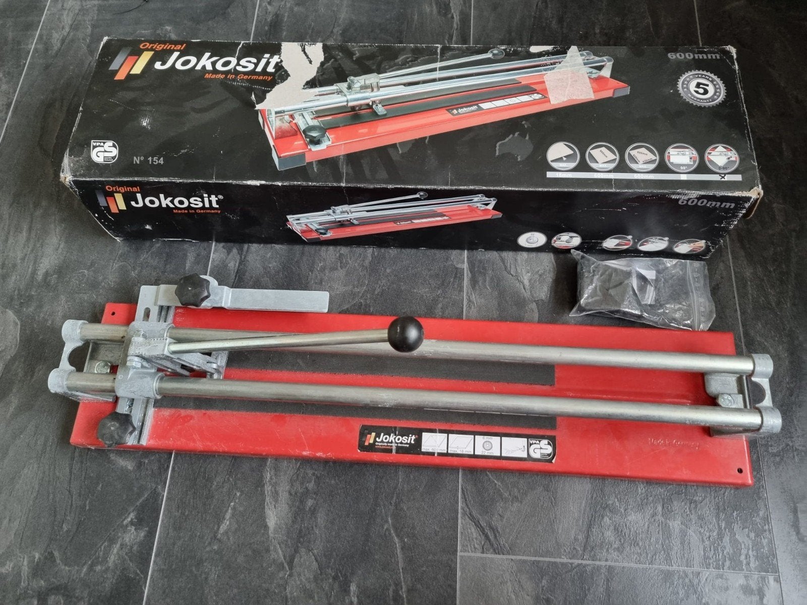 Jokosit Tegelsnijder - Max 600mm, Doe-het-zelf en Verbouw, Tegels, Ophalen, Gebruikt