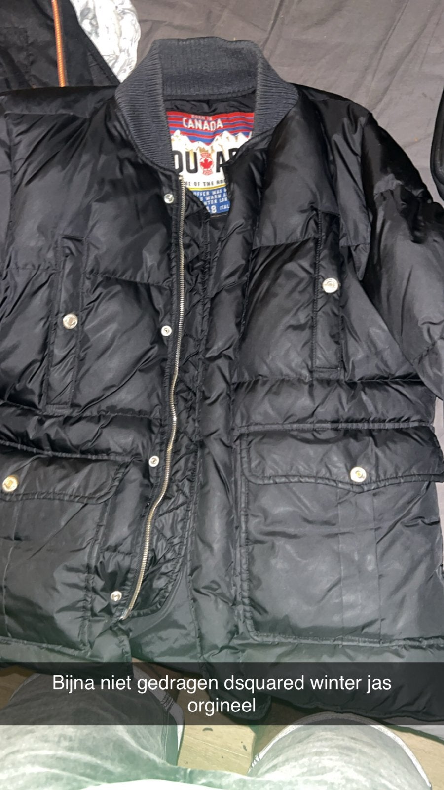 Dsquared2 winterjas maat 48/50 (M) - Zo goed als nieuw, Ophalen, Zo goed als nieuw, Maat 48/50 (M), Zwart