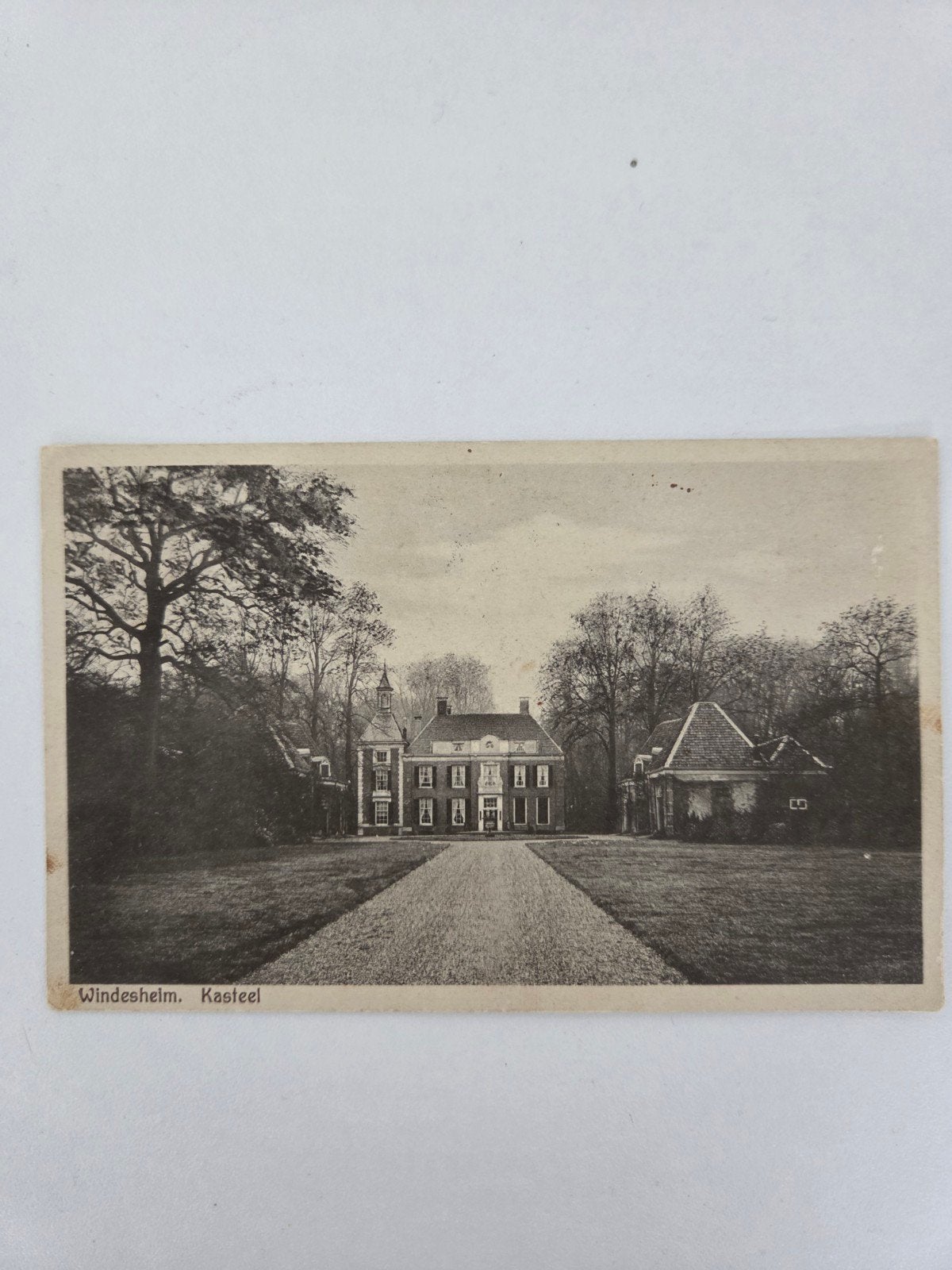Ansichtkaart Windesheim, Kasteel - Gelopen 1929, Ophalen of Verzenden, 1920 tot 1940, Gelopen, Overijssel