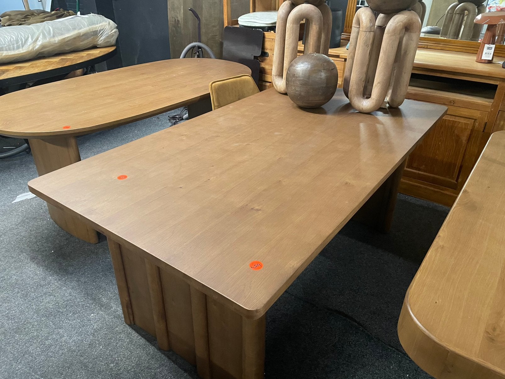 Tafel 180x100 eiken jake afgeronde hoeken, Ophalen, Eikenhout, 100 tot 150 cm, Nieuw