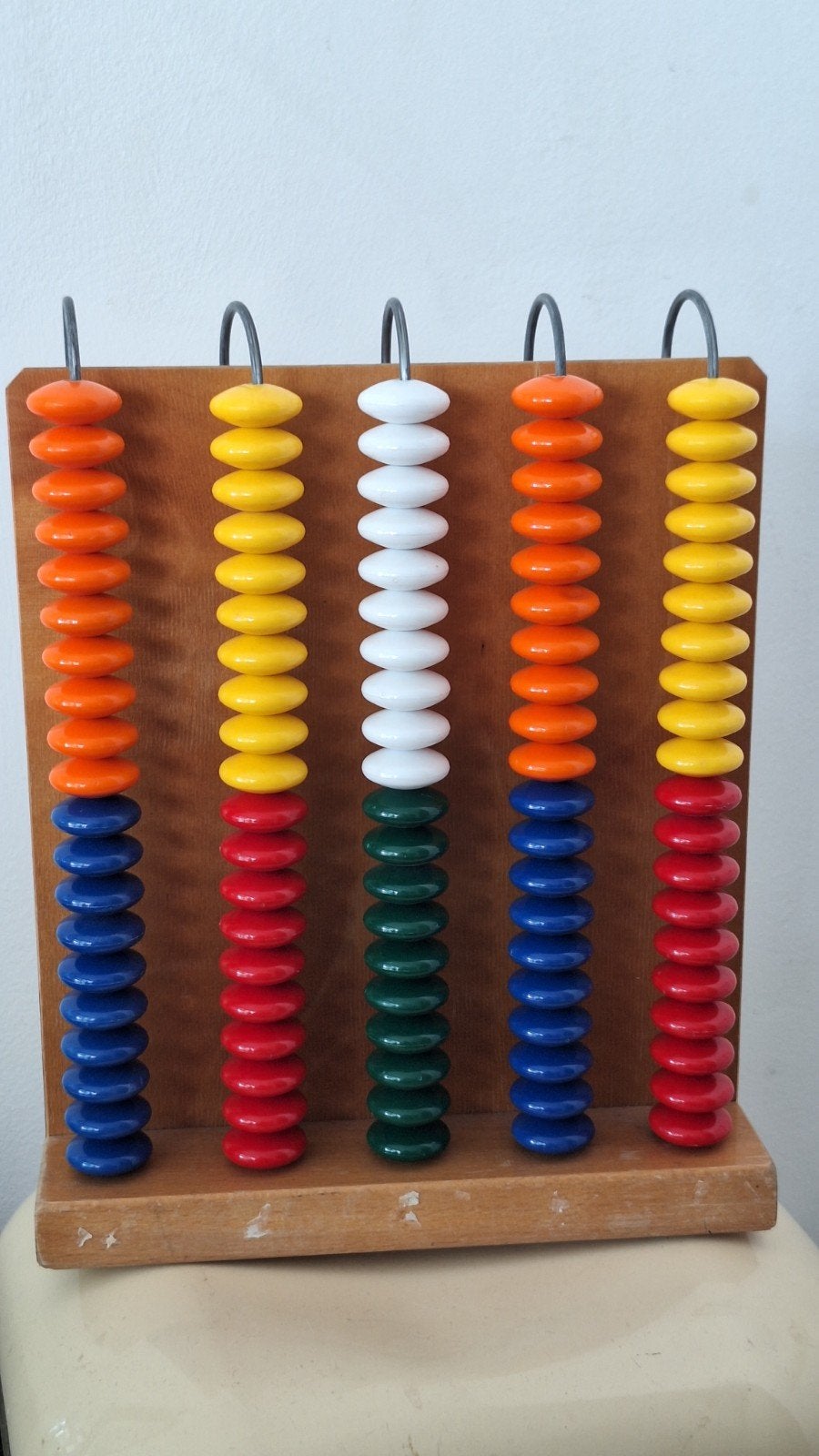 Jegro vintage telraam abacus kralen tellen, Ophalen