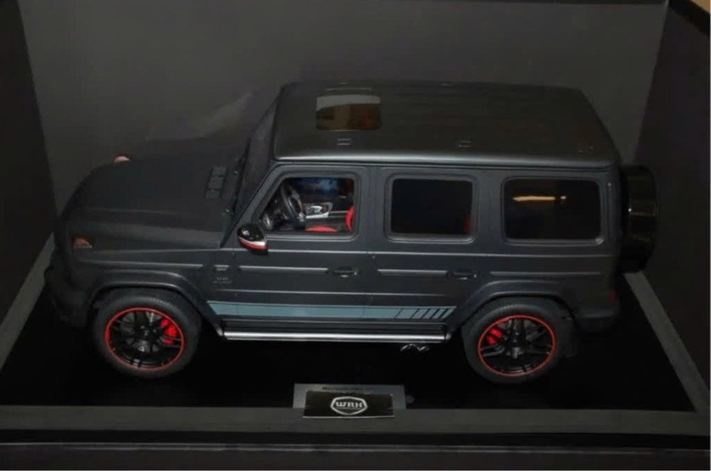 1:8 Minichamps 2018 Mercedes G63 AMG mattblack LTD 99 WRH, Hobby en Vrije tijd, Modelauto's | 1:5 tot 1:12, Ophalen, Nieuw, 1:5 t/m 1:8