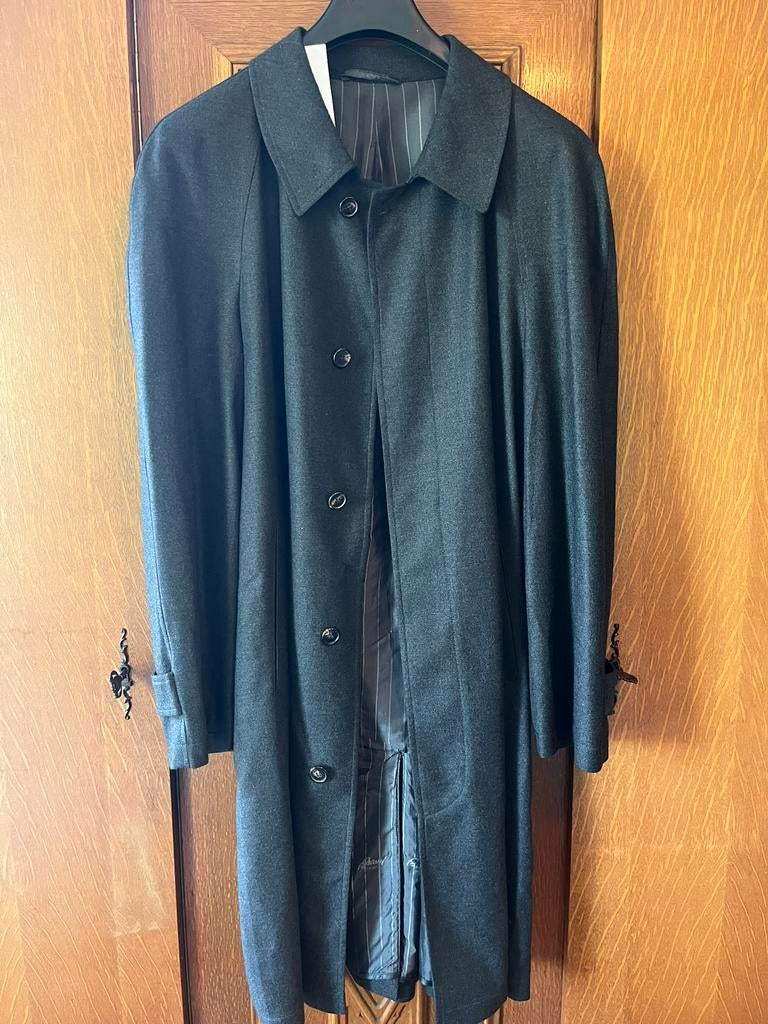 Brioni jas/trenchcoat/mantel, zeer mooi, Ophalen of Verzenden, Zo goed als nieuw, Grijs