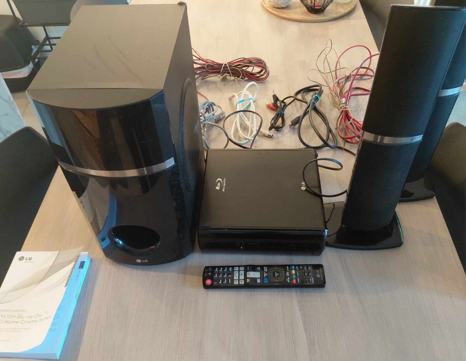 LG Blu-ray Disc DVD Home Cinema Systeem met kabels, Ophalen, Gebruikt, Overige merken, Blu-ray-speler
