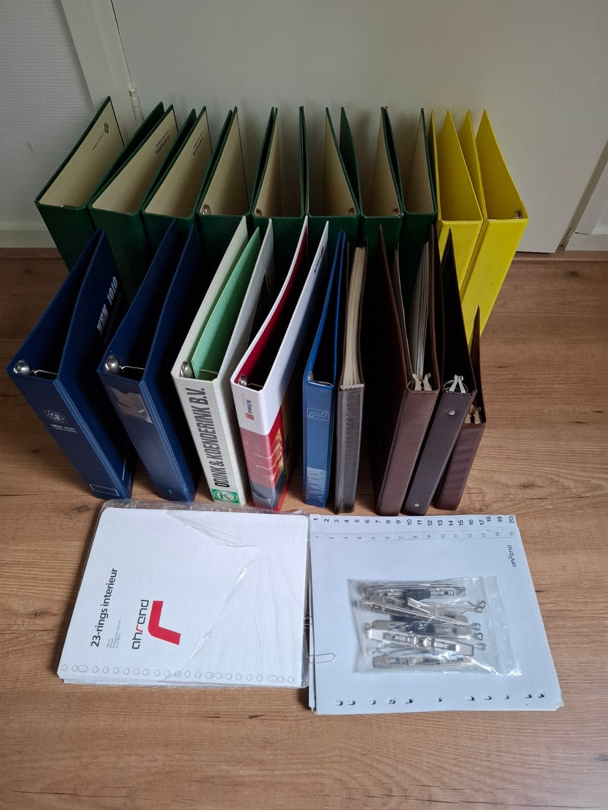 Ordnermappen 4 en 23 ring Tabbladen en Papier, Diversen, Ophalen, Gebruikt