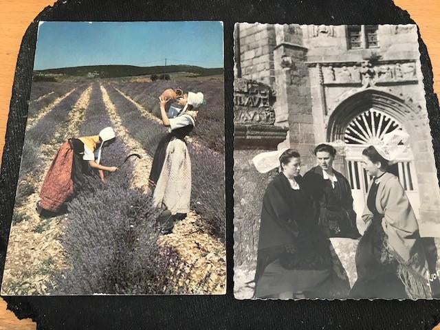 Franse klederdrachten, Verzamelen, Ansichtkaarten | Themakaarten, Ophalen of Verzenden, Voor 1920, Gelopen, Overige thema's