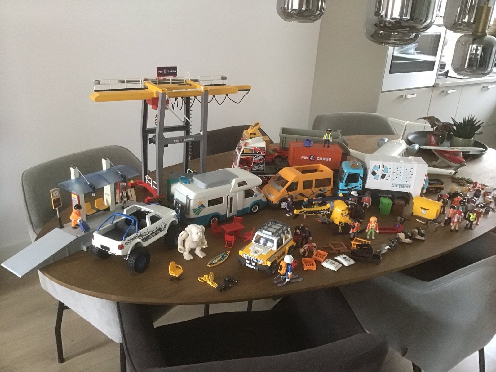 Ruime verzameling Playmobil aangeboden. Alles in 1 koop., Ophalen, Gebruikt, Losse onderdelen, Voertuig