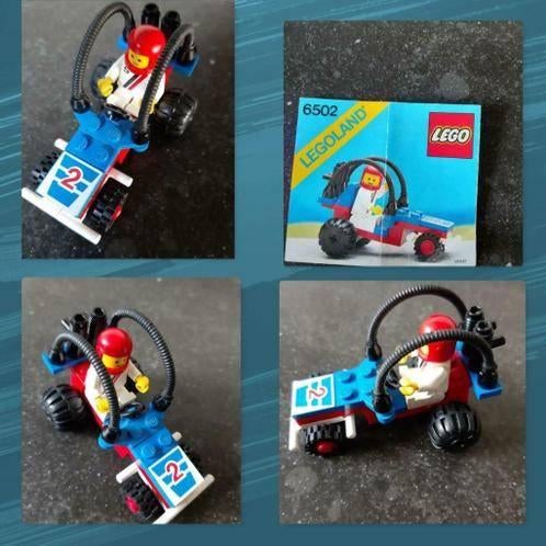 Lego vintage turbo racer set 6502, Lego, Ophalen of Verzenden, Zo goed als nieuw, Complete set
