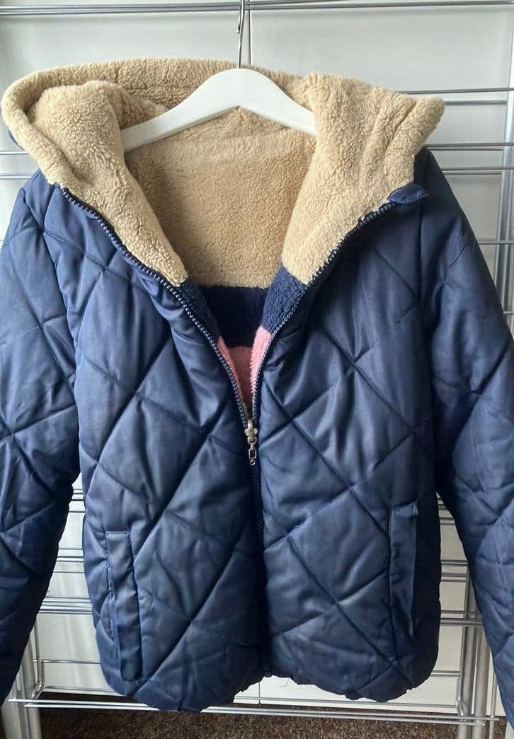 Reversible winterjas B Nosy 134, Ophalen of Verzenden, Zo goed als nieuw, Meisje, Jas