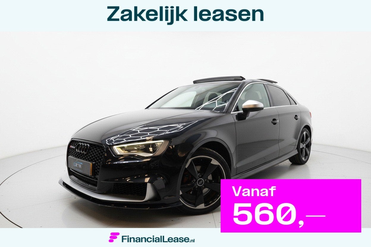 Audi A3 Limousine 1.4 TFSI CoD LIMO PANO RS LOOK UITLATEN, Stof, Gebruikt, Zwart, Origineel Nederlands