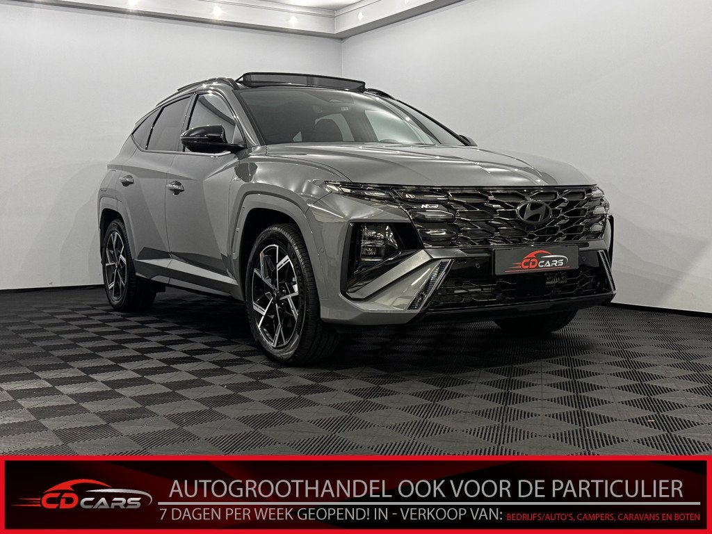 Hyundai Tucson 1.6 T-GDI PHEV Premium N-line Sky Pano, Half, Auto's, Hyundai, Bedrijf, Te koop, Tucson, 360° camera, ABS, Adaptive Cruise Control