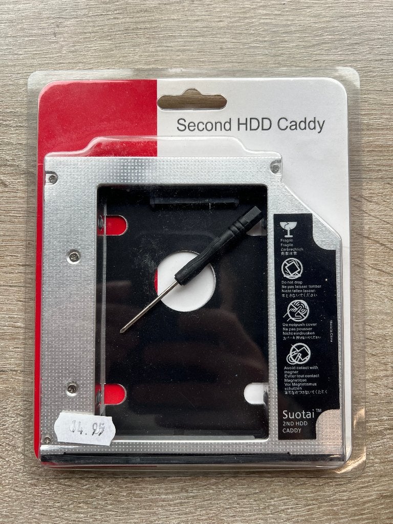 6 Nieuwe HDD caddy's voor Laptop/Computer, Computers en Software, Intern, -, -, Nieuw
