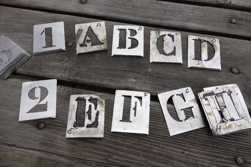sjabloom letters  cijfers, Ophalen of Verzenden, Zo goed als nieuw, Knutselwerk