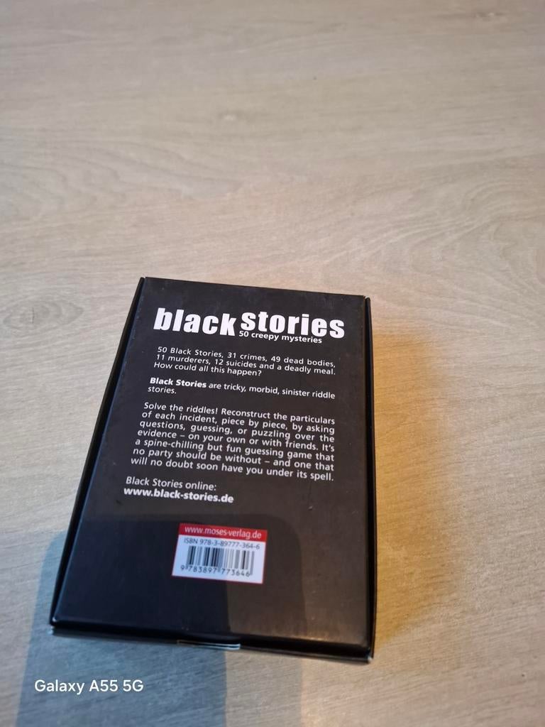 Black Stories - 50 Creepy Mysteries (Engelse Editie), Arnold-Janssen-Straße 23, 41334 Nettetal, Duitsland, Ophalen of Verzenden