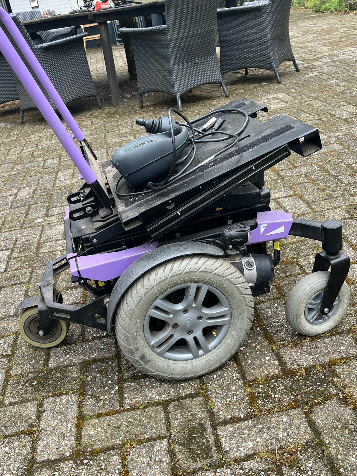 Onderstel elektrische rolstoel, hobby project of onderdelen, Ophalen, Gebruikt, Elektrische rolstoel