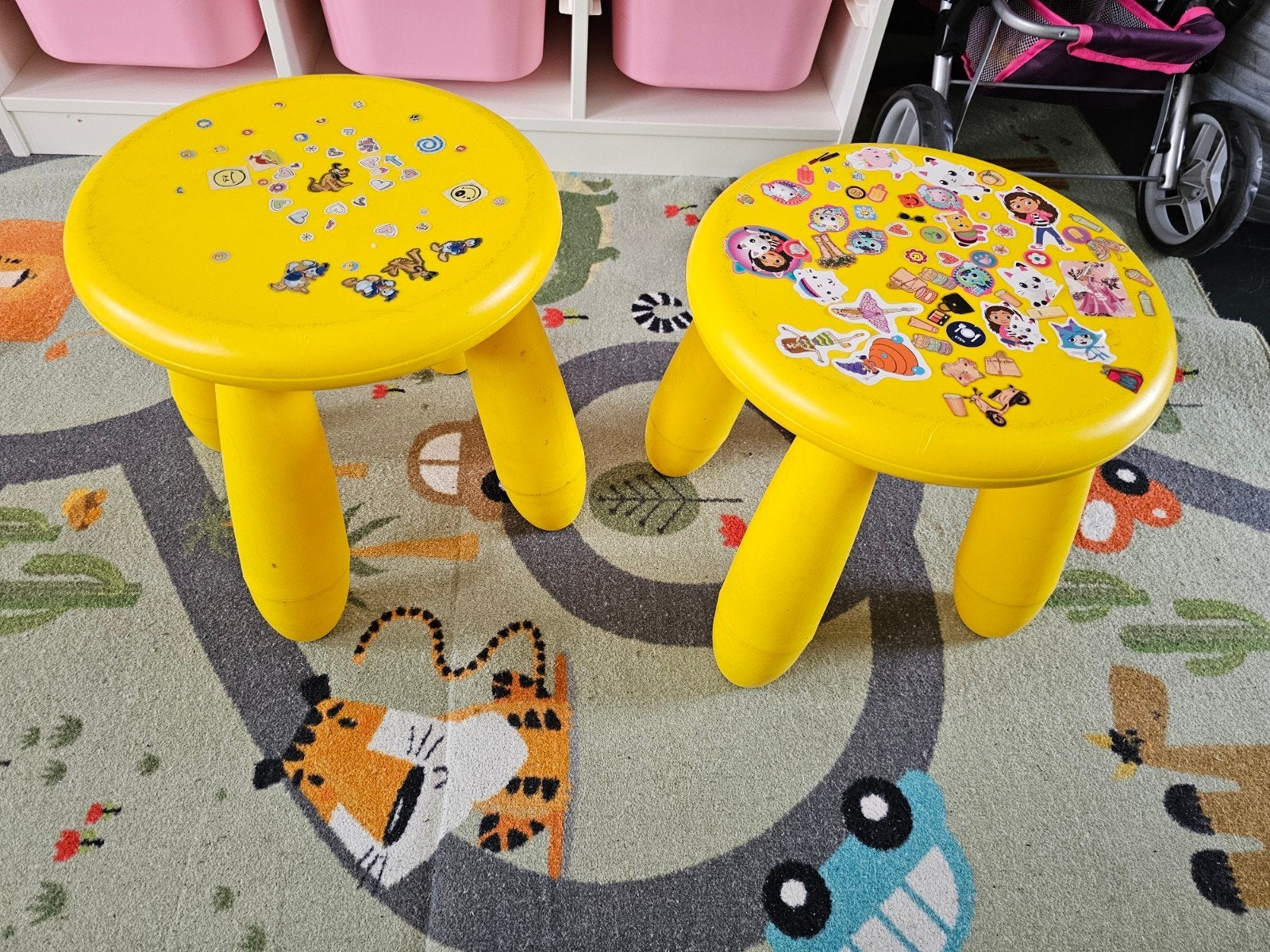 2 gele ikea kinder krukjes, Ophalen of Verzenden, Hout