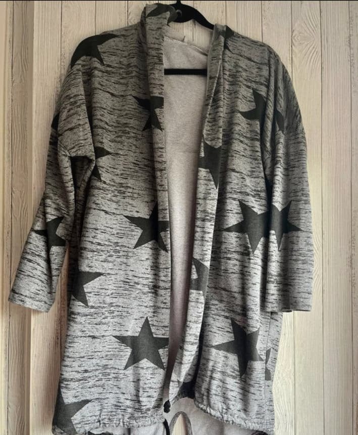 Sterren vest oversized grijs, Ophalen of Verzenden, Zo goed als nieuw, Maat 46/48 (XL) of groter, Grijs