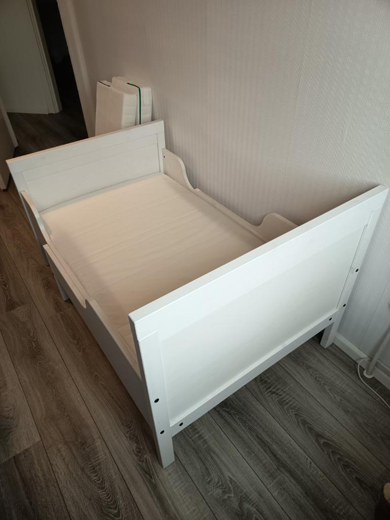 Wit meegroeibed 80x200 - Zo goed als nieuw, Kinderen en Baby's, Kinderkamer | Bedden, Ophalen